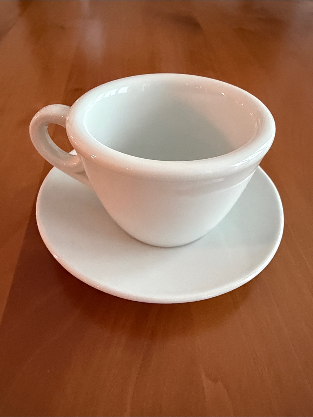 Mini Coffee/Espresso Cup & Saucer | White | Vintage | Good Preowned Condition